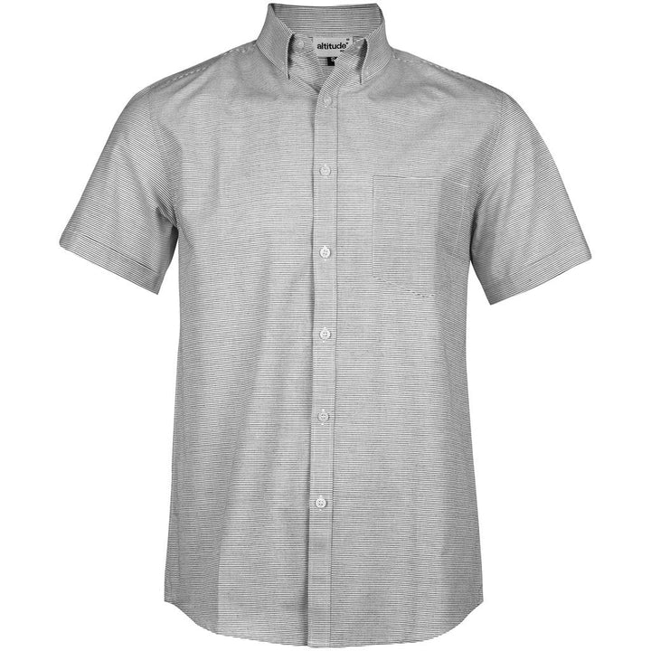 Mens Short Sleeve Earl Shirt - Grey | Lounge Shirts | Corporate clothing | Gift Wrap Shop