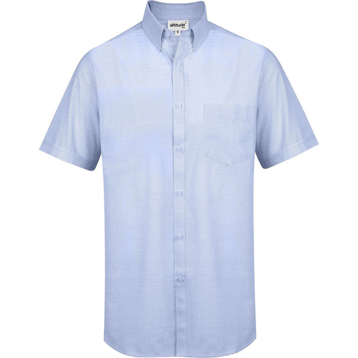 Mens Short Sleeve Earl Shirt - Sky Blue | Lounge Shirts | Corporate clothing | Gift Wrap Shop