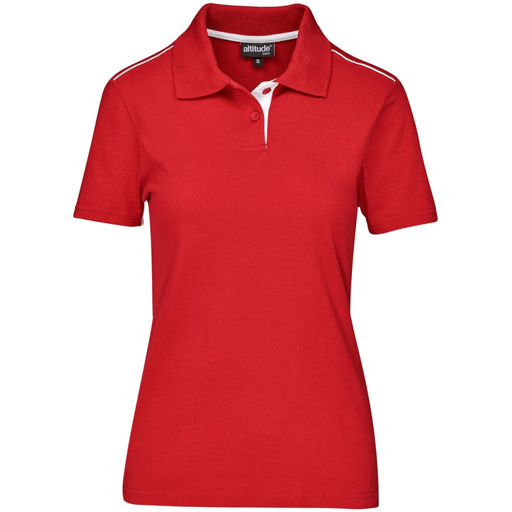 Ladies Galway Golf Shirt - Red