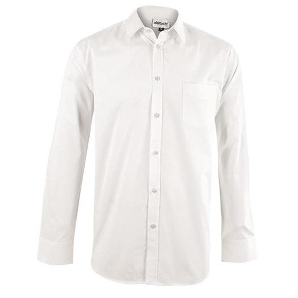 Mens Long Sleeve Haiden Shirt - White | Lounge Shirts | Corporate clothing | Gift Wrap Shop