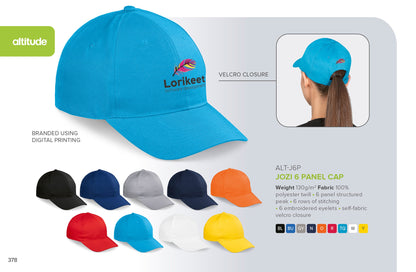 Jozi Cap - 6 Panel-6 Panel Caps-Just Brand