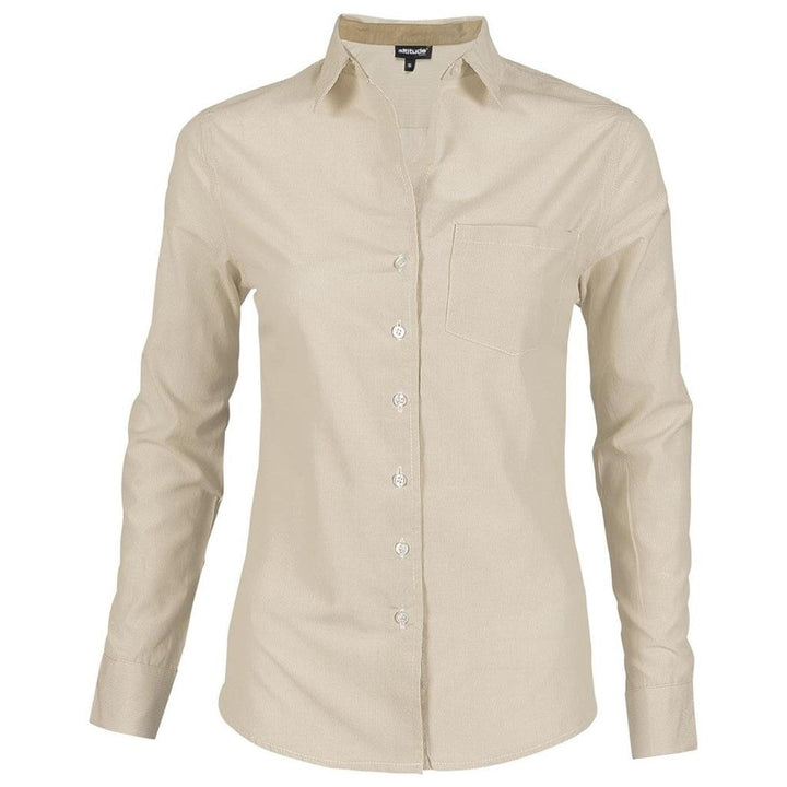 Ladies Long Sleeve Lisbon Shirt - Stone | Lounge Shirts | Corporate clothing | Gift Wrap Shop