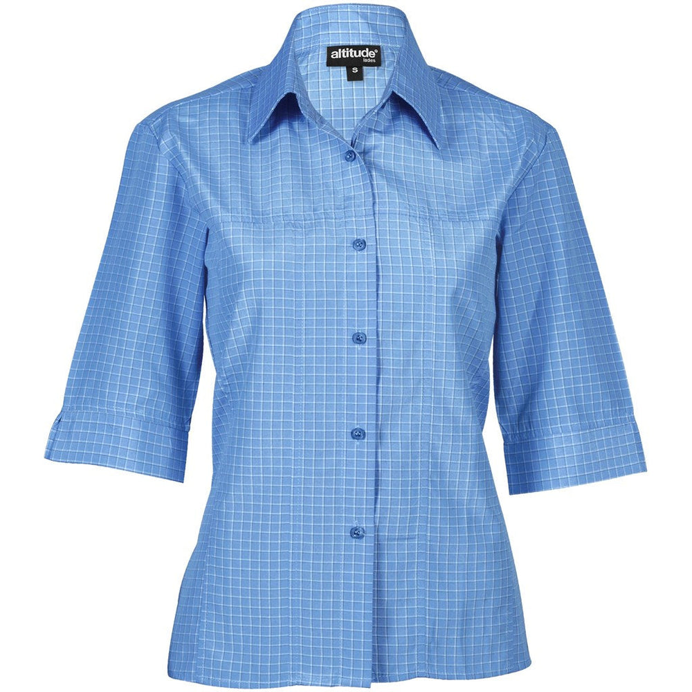 Ladies 3/4 Sleeve Prestige Shirt - Light Blue | Lounge Shirts | Corporate clothing | Gift Wrap Shop