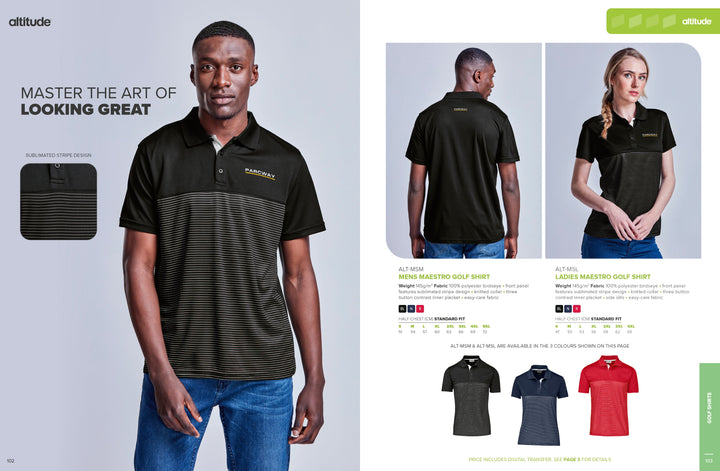 Mens Maestro Golf Shirt | Golf Shirts | Corporate clothing | Gift Wrap Shop