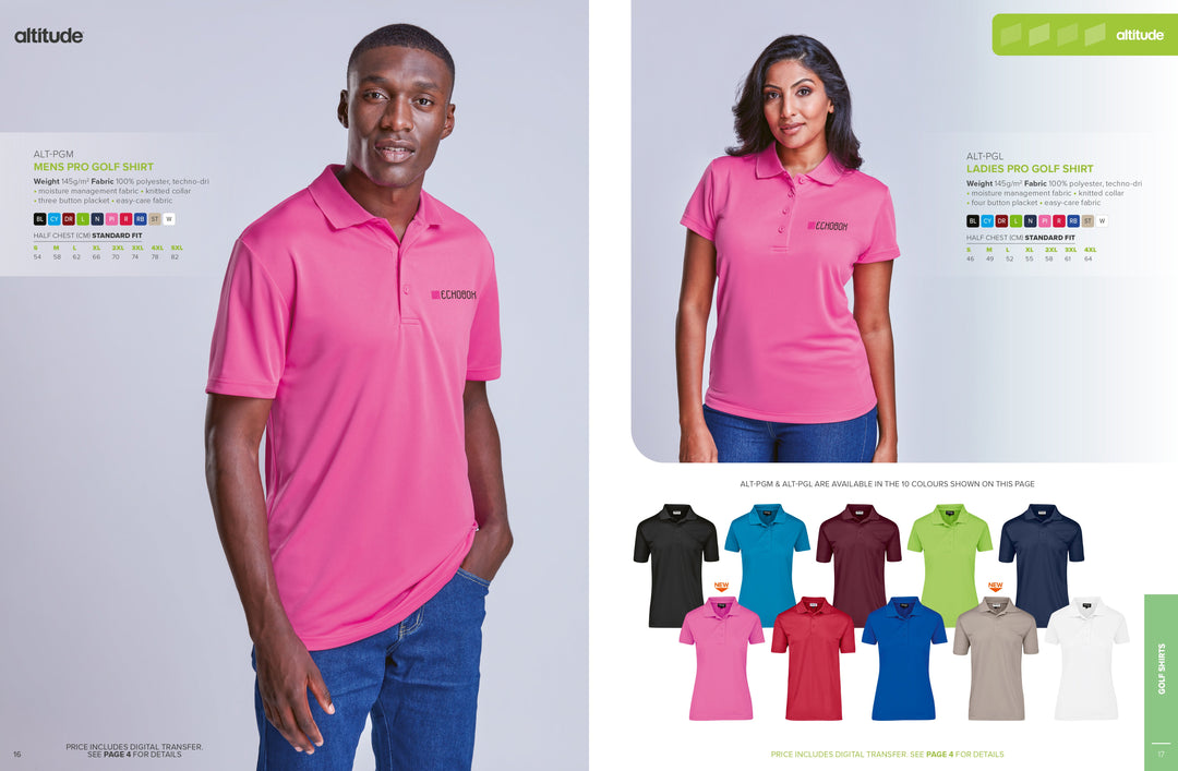 Ladies Pro Golf Shirt | Golf Shirts | Custom-branded corporate clothing | Giftwrap Shop