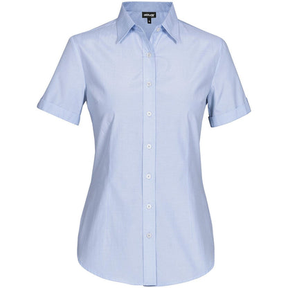 Ladies Short Sleeve Portsmouth Shirt - Light Blue | Lounge Shirts | Corporate clothing | Gift Wrap Shop
