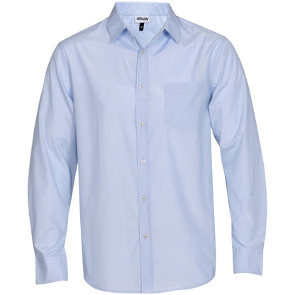 Mens Long Sleeve Portsmouth Shirt - Light Blue | Lounge Shirts | Corporate clothing | Gift Wrap Shop