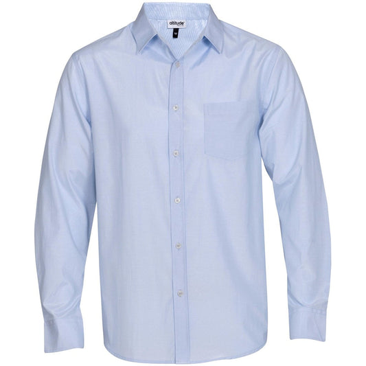 Mens Long Sleeve Portsmouth Shirt - Light Blue | Lounge Shirts | Corporate clothing | Gift Wrap Shop