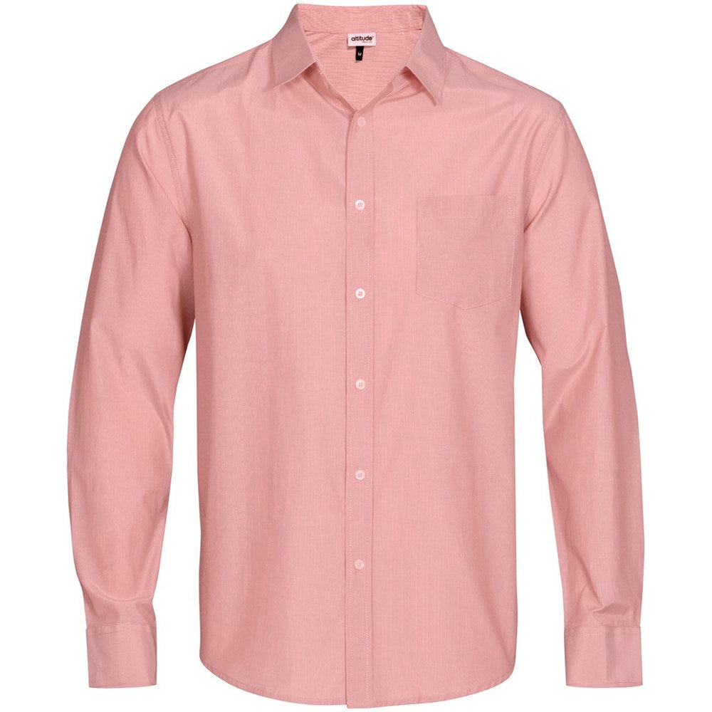 Mens Long Sleeve Portsmouth Shirt - Red | Lounge Shirts | Corporate clothing | Gift Wrap Shop