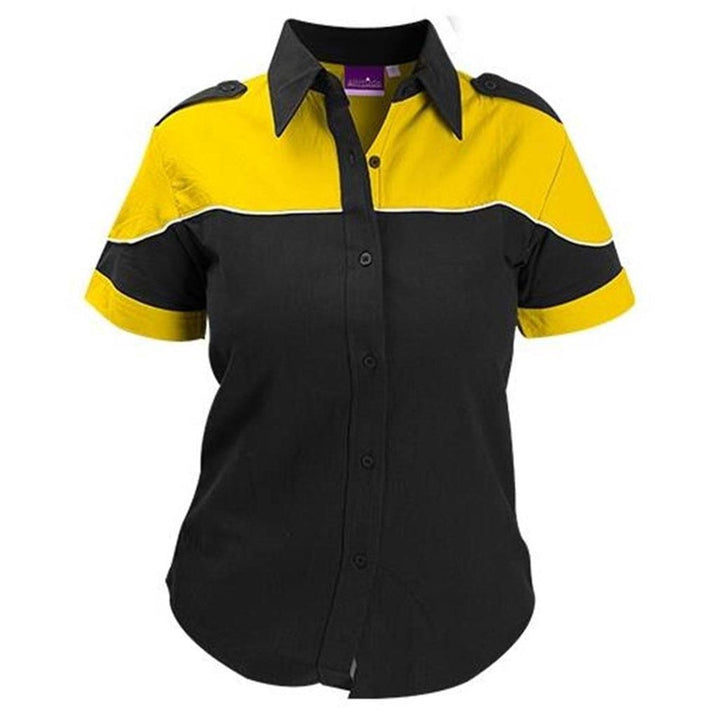 Ladies Racer Blouse - Yellow | Lounge Shirts | Corporate clothing | Gift Wrap Shop