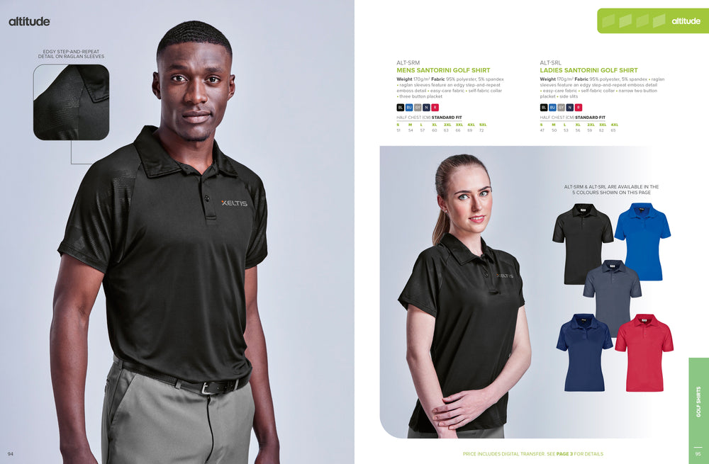 Ladies Santorini Golf Shirt | Golf Shirts | Custom-branded corporate clothing | Giftwrap Shop