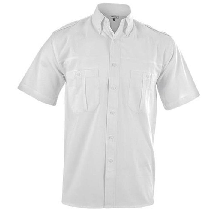 Tracker Short Sleeve Shirt - White | Lounge Shirts | Corporate clothing | Gift Wrap Shop