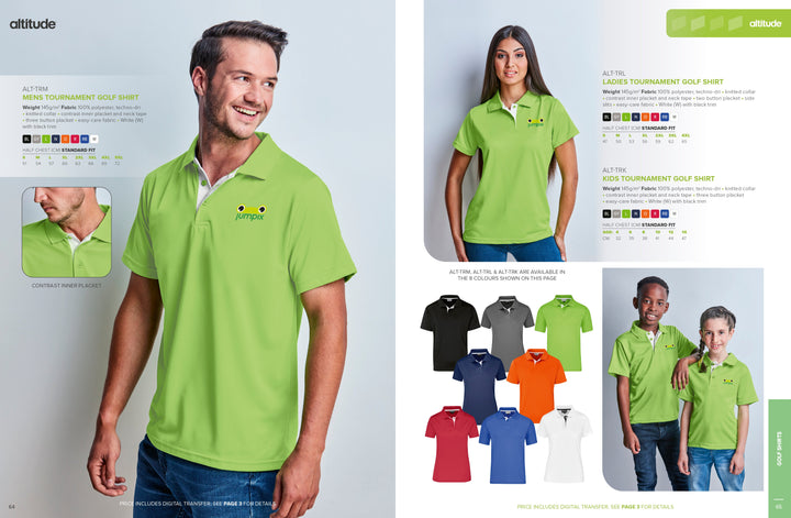 Ladies Tournament Golf Shirt | Golf Shirts | Custom-branded corporate clothing | Giftwrap Shop