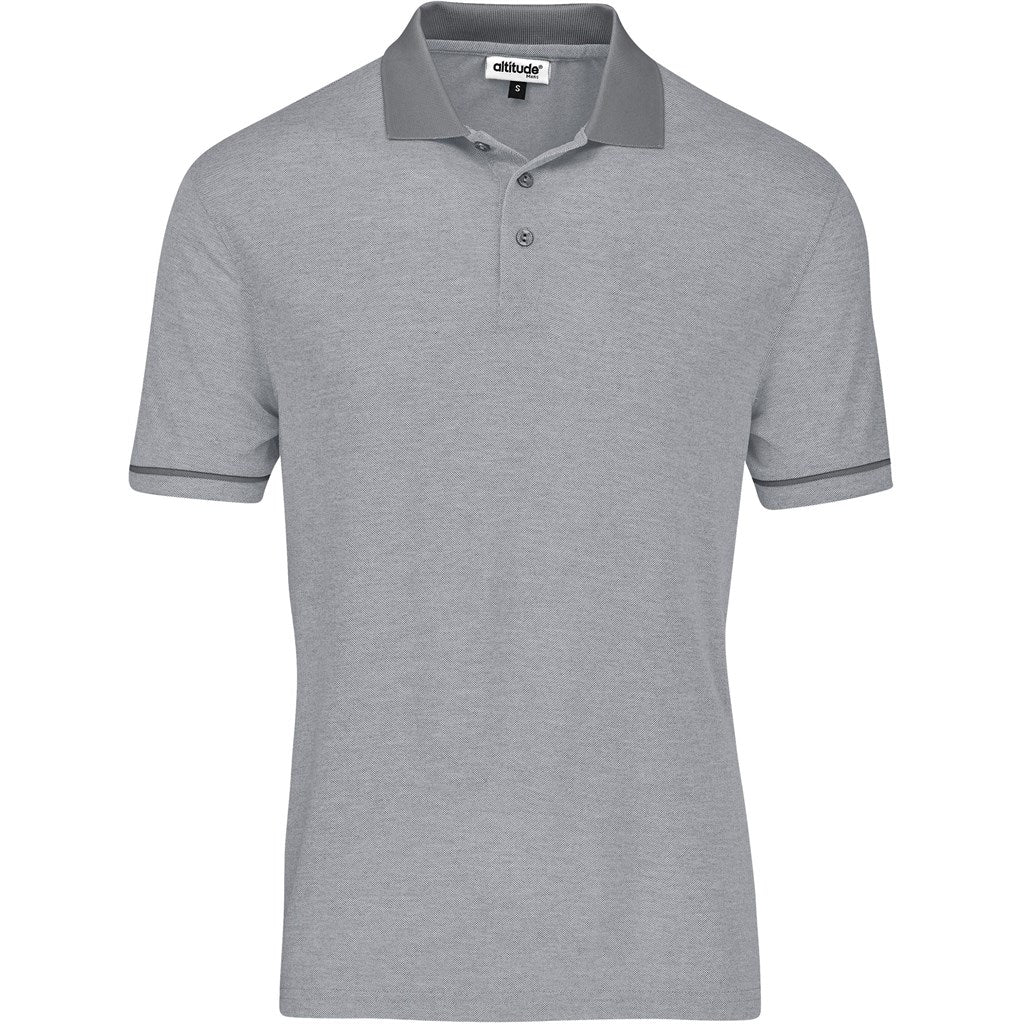 Mens Verge Golf Shirt - Light Grey