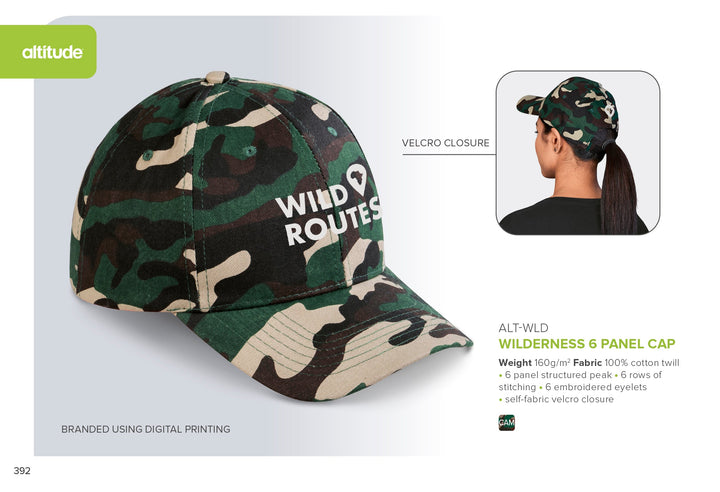 Wilderness Cap - 6 Panel | Custom Branded | Giftwrap Shop