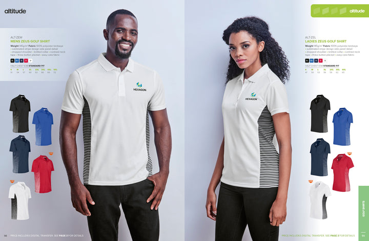 Ladies Zeus Golf Shirt | Golf Shirts | Custom-branded corporate clothing | Giftwrap Shop