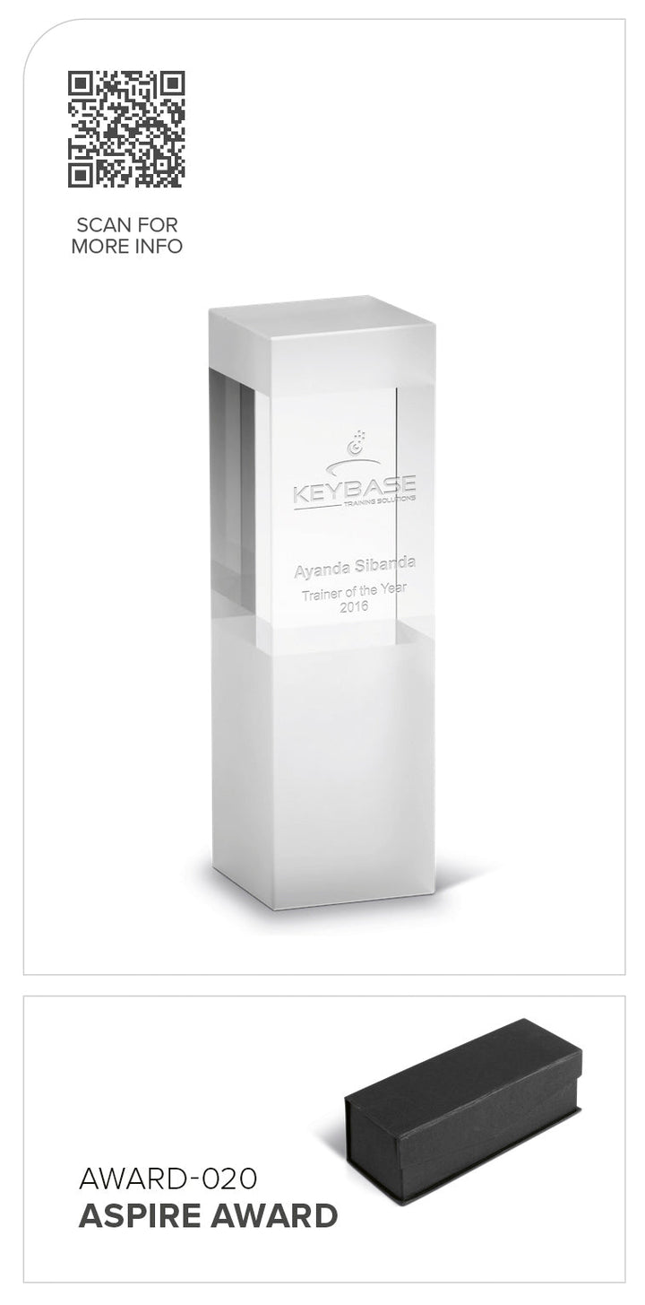 Aspire Tower Award | Awards and Medals | Custom branded & personalised corporate gifts | Gift Wrap Shop