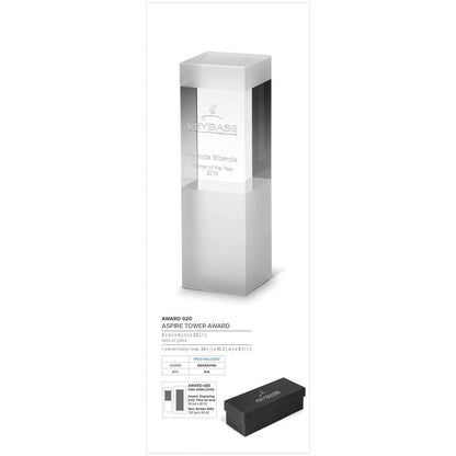 Aspire Tower Award-Awards and Trophies-corporate gift ideas for employees-branded corporate gifts | corporate gifts south africa | Just Brand