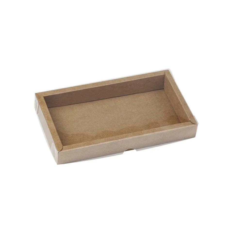 Medium Chocolate Box with Clear Lid