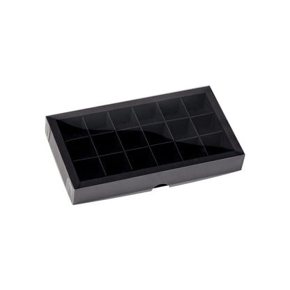 Medium Chocolate Box with Clear Lid