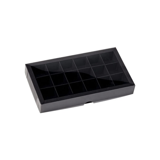 Medium Chocolate Box with Clear Lid