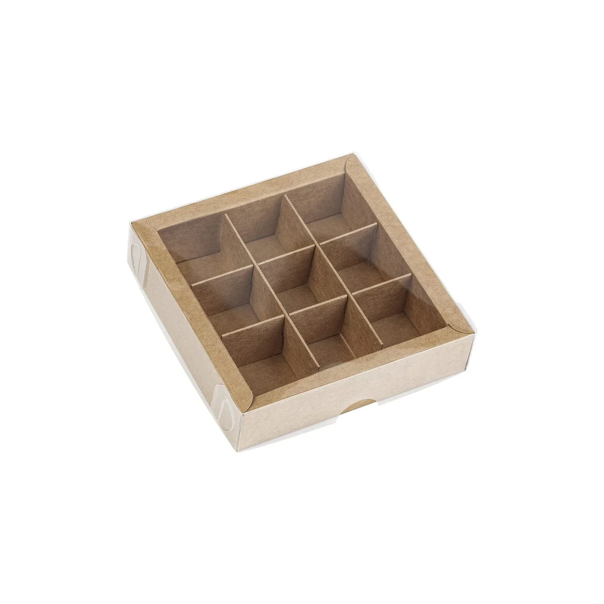 Small Chocolate Box with Clear Lid