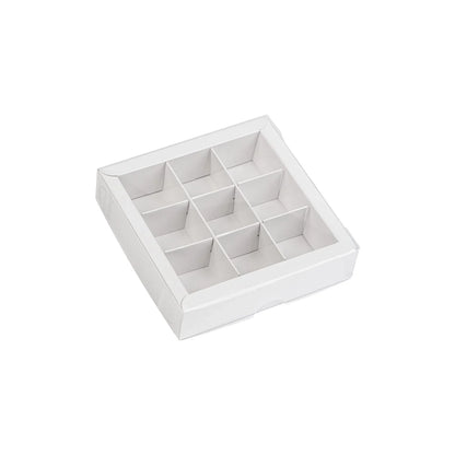 Small Chocolate Box with Clear Lid