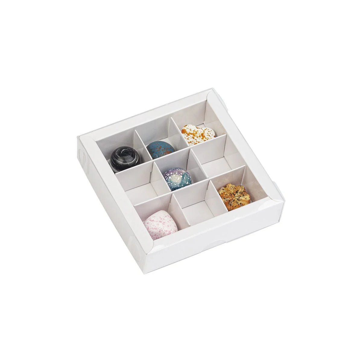 Small Chocolate Box with Clear Lid