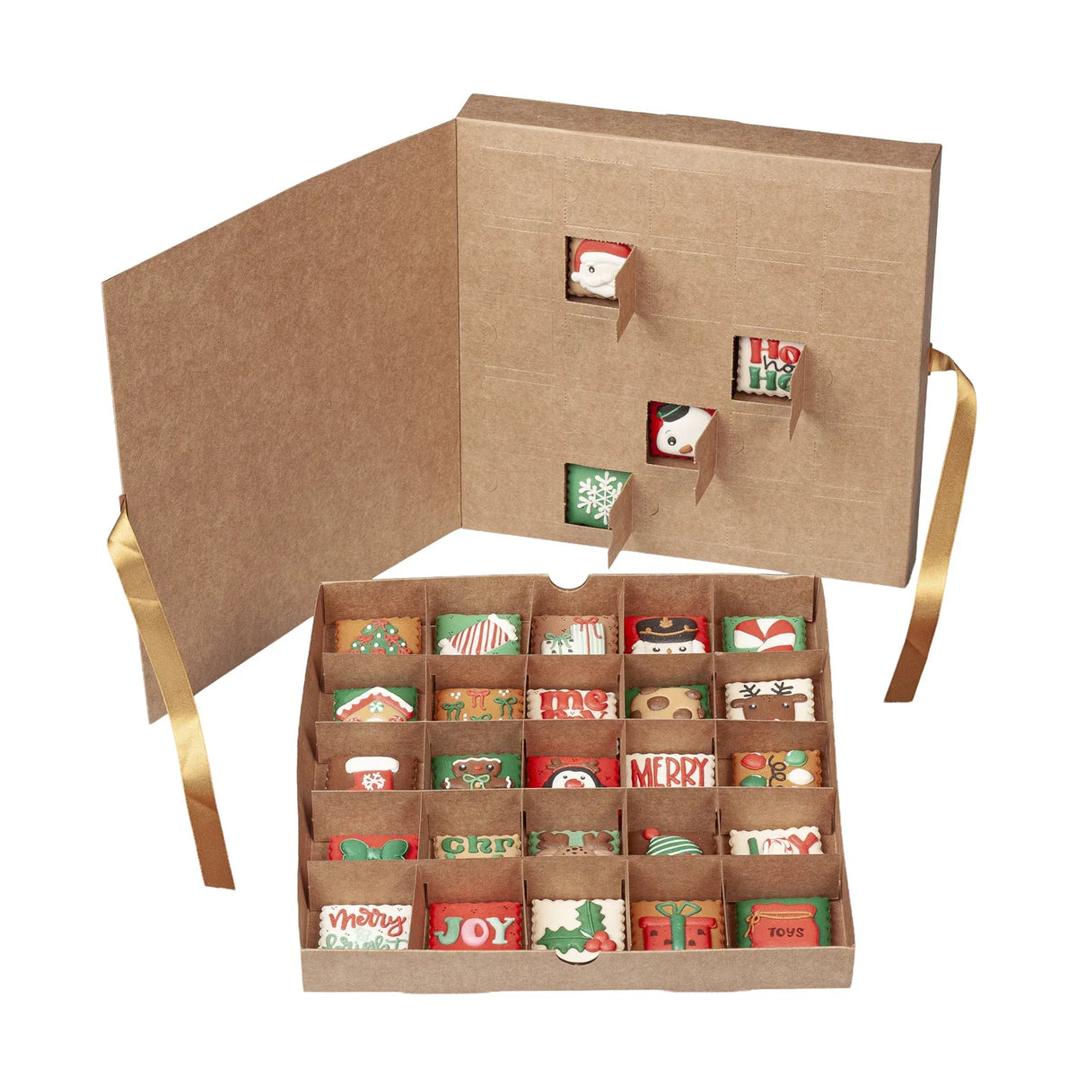 24 Day Ribbon Advent Calendar Box