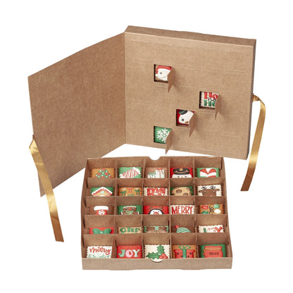 24 Day Ribbon Advent Calendar Box