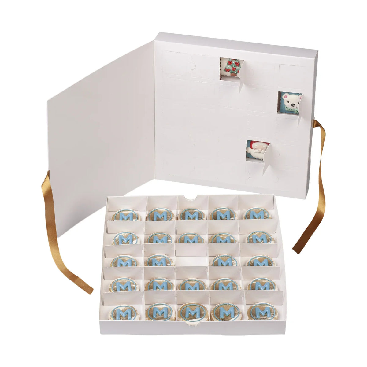 24 Day Ribbon Advent Calendar Box