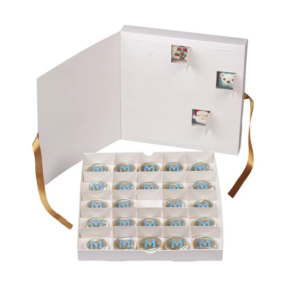 24 Day Ribbon Advent Calendar Box