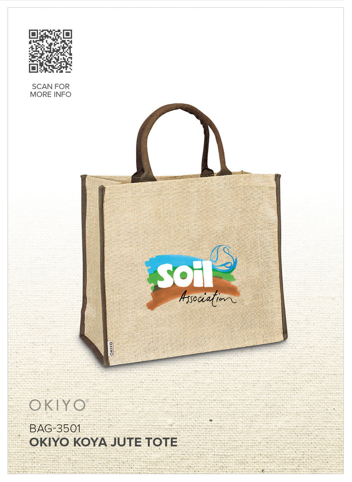 Okiyo Koya Jute Tote-Bags | Custom-branded & Personalised Bags | Giftwrap Shop