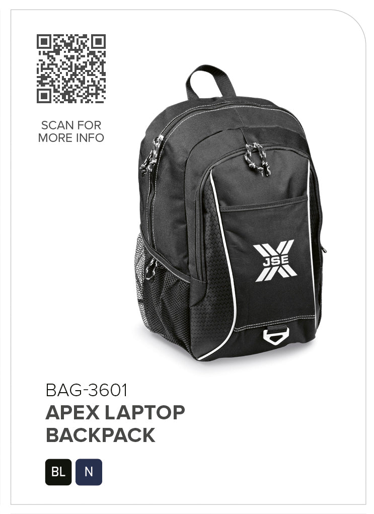 Apex Laptop Backpack-Laptop Backpacks-Personalised Backpacks South Africa​-Just Brand