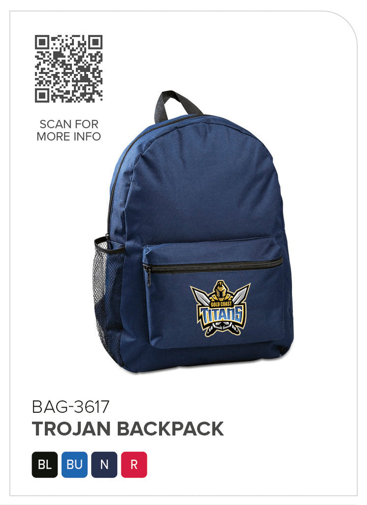 Trojan Backpack | Backpacks | Custom-branded & Personalised Backpacks | Giftwrap Shop