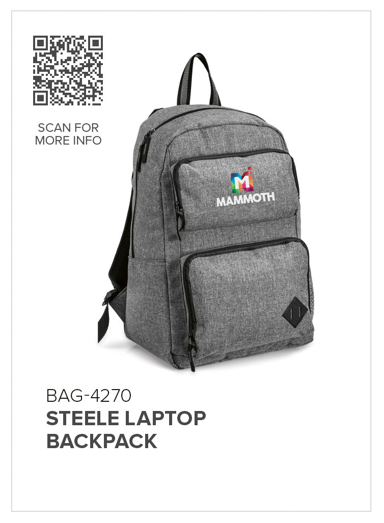 Steele Laptop Backpack | Laptop Backpacks | Custom-branded & Personalised Backpacks | Giftwrap Shop