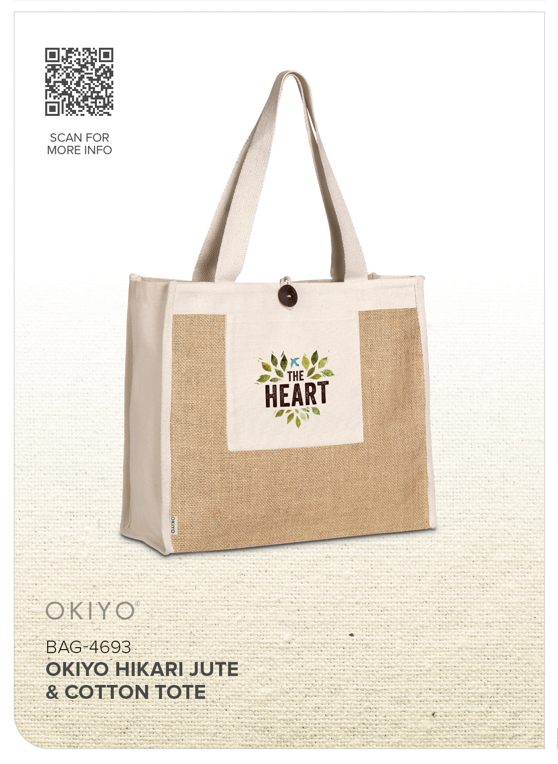 Okiyo Hikari Jute & Cotton Tote
