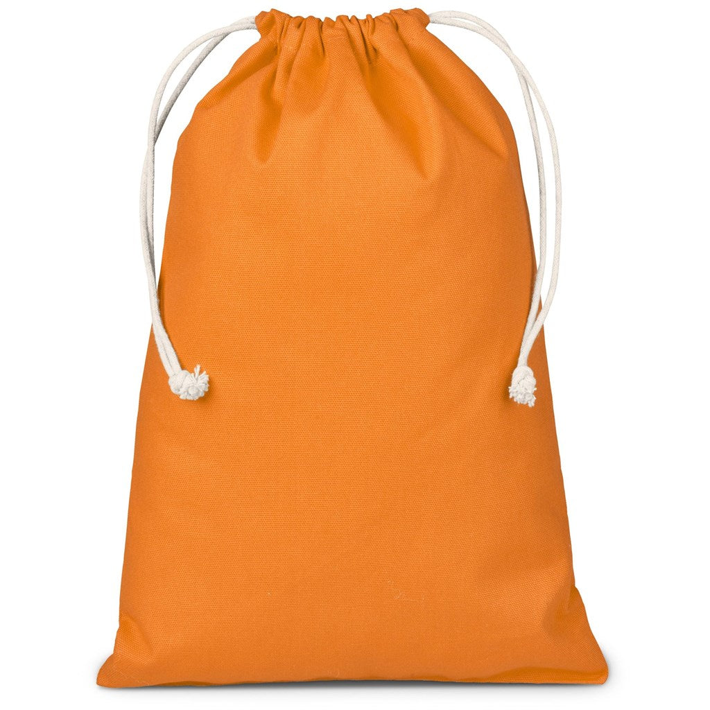 Allsorts Maxi Cotton Drawstring Pouch - Orange | Custom Branded & Personalised Bags | Just Brand 