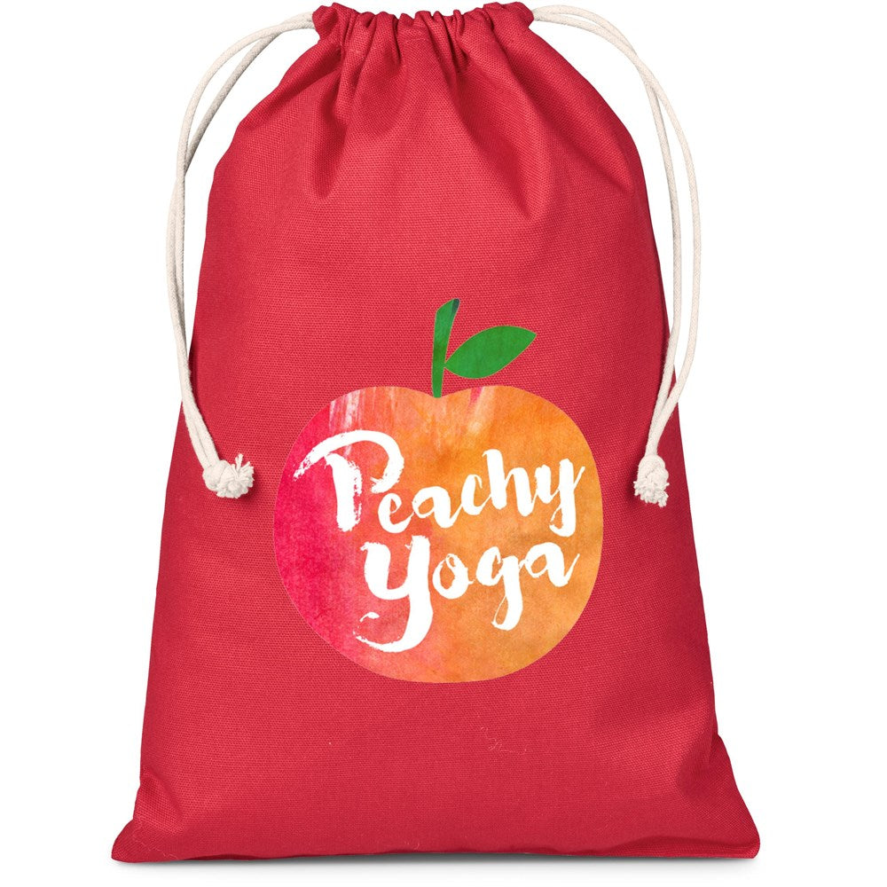 Allsorts Maxi Cotton Drawstring Pouch - Red | Custom Branded & Personallised Bags | Just Brand