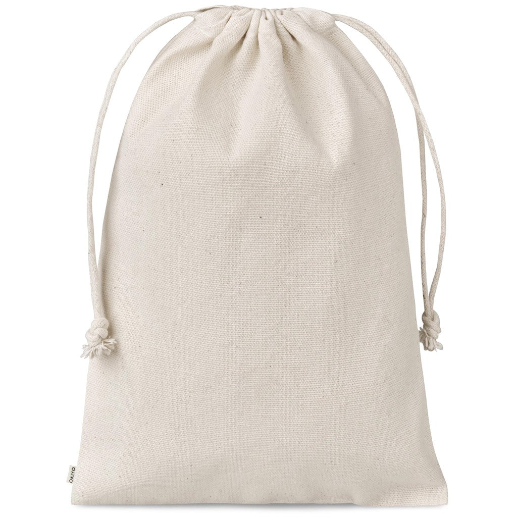 Okiyo Chikara Maxi Cotton Drawstring Pouch | Custom Branded & Personalised  Bags | Just Brand