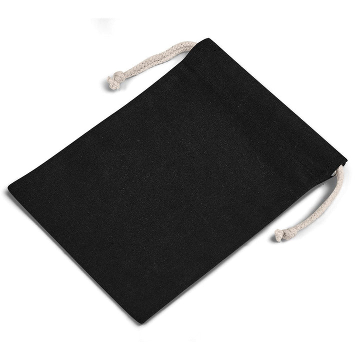 Allsorts Mini Cotton Drawstring Pouch - Black | Custom Branded & Personalised Bags | Just Brand