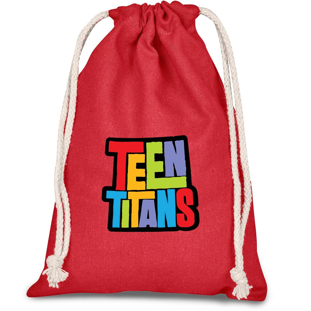 Allsorts Mini Cotton Drawstring Pouch - Red | Custom Branded & Personalised Bags | Just Brand