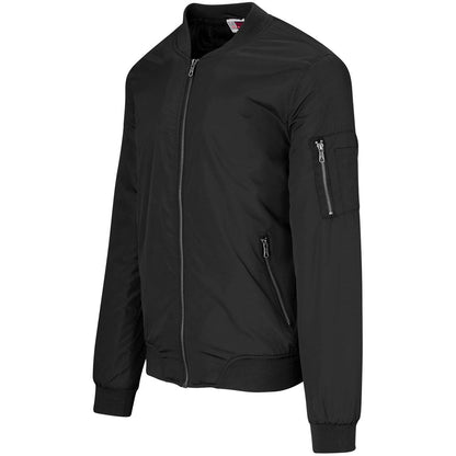 Mens Crusader Bomber Jacket - Black | Jackets | Custom-branded corporate clothing | Gift Wrap Shop