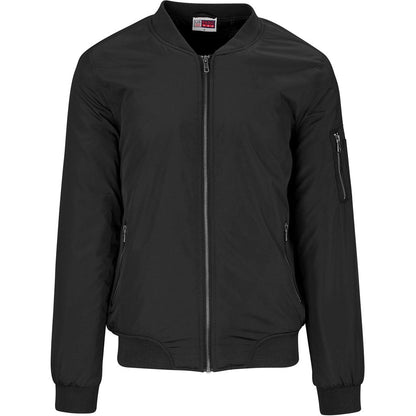 Mens Crusader Bomber Jacket - Black | Jackets | Custom-branded corporate clothing | Gift Wrap Shop