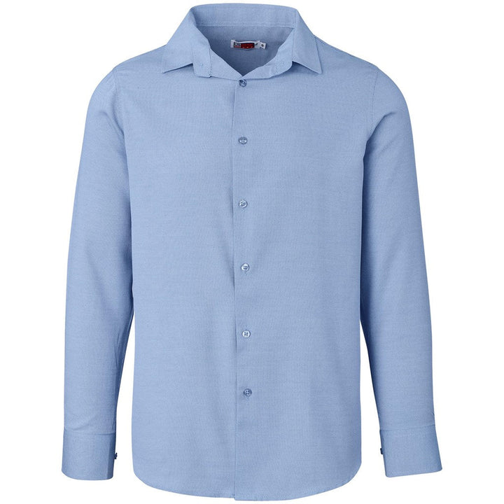 Mens Long Sleeve Wallstreet Shirt - Blue | Lounge Shirts | Corporate clothing | Gift Wrap Shop