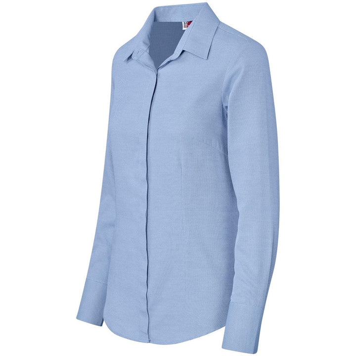 Ladies Long Sleeve Wallstreet Shirt - Blue | Lounge Shirts | Corporate clothing | Gift Wrap Shop