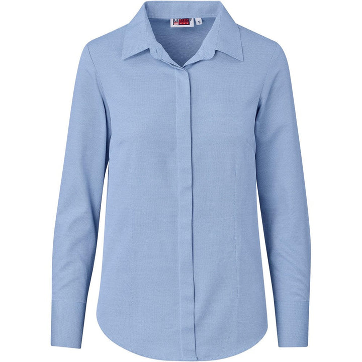 Ladies Long Sleeve Wallstreet Shirt - Blue | Lounge Shirts | Corporate clothing | Gift Wrap Shop