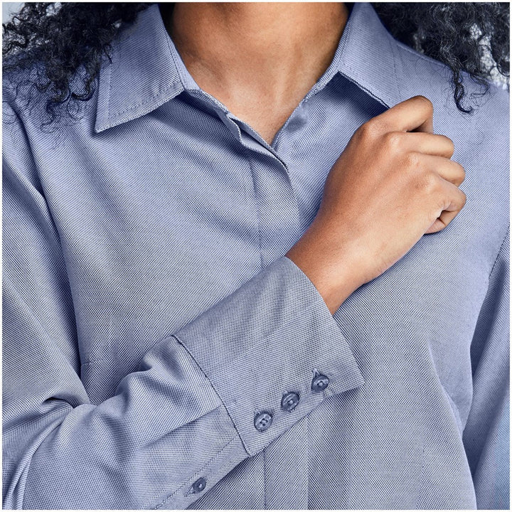 Ladies Long Sleeve Wallstreet Shirt - Navy | Lounge Shirts | Corporate clothing | Gift Wrap Shop