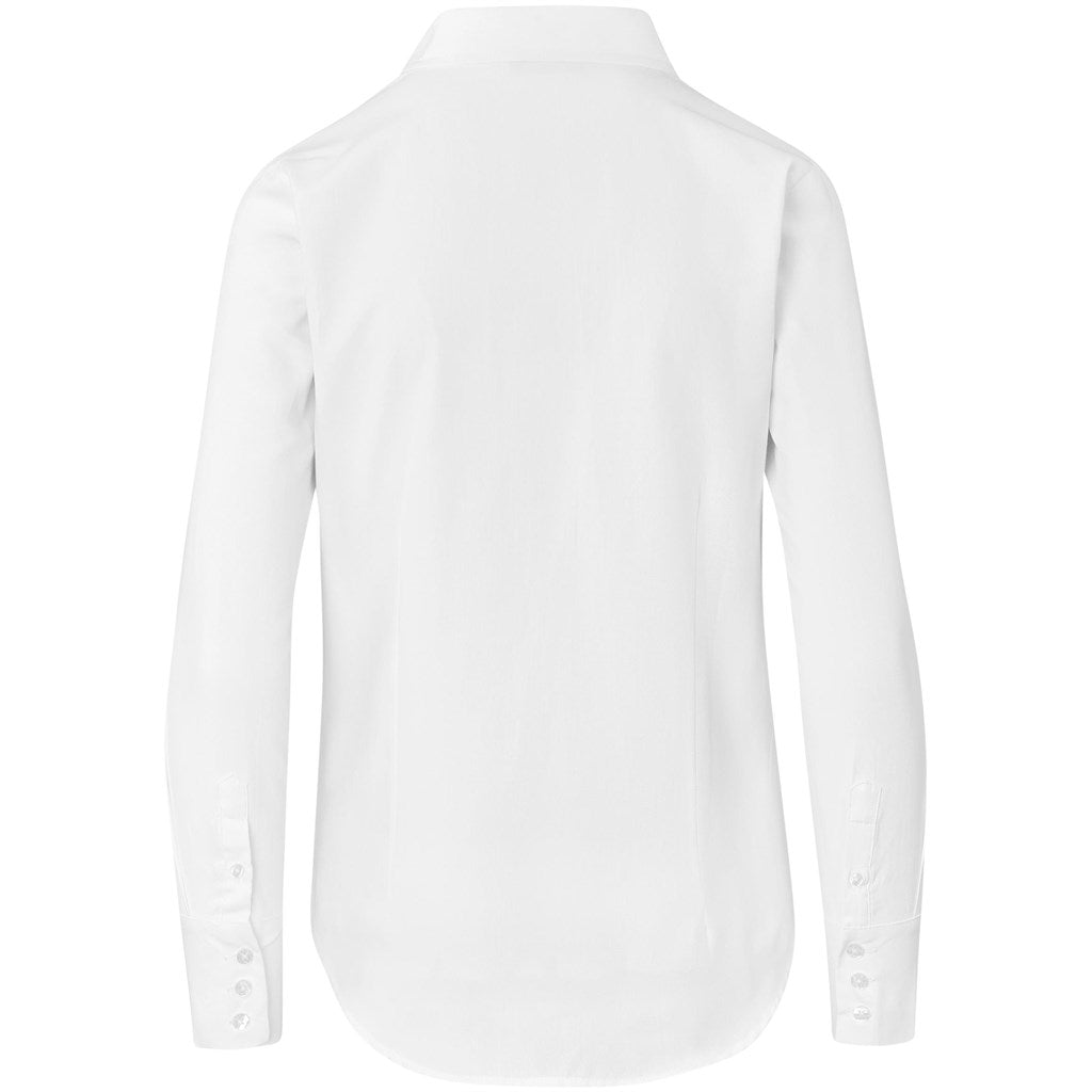 Ladies Long Sleeve Wallstreet Shirt - White | Lounge Shirts | Corporate clothing | Gift Wrap Shop