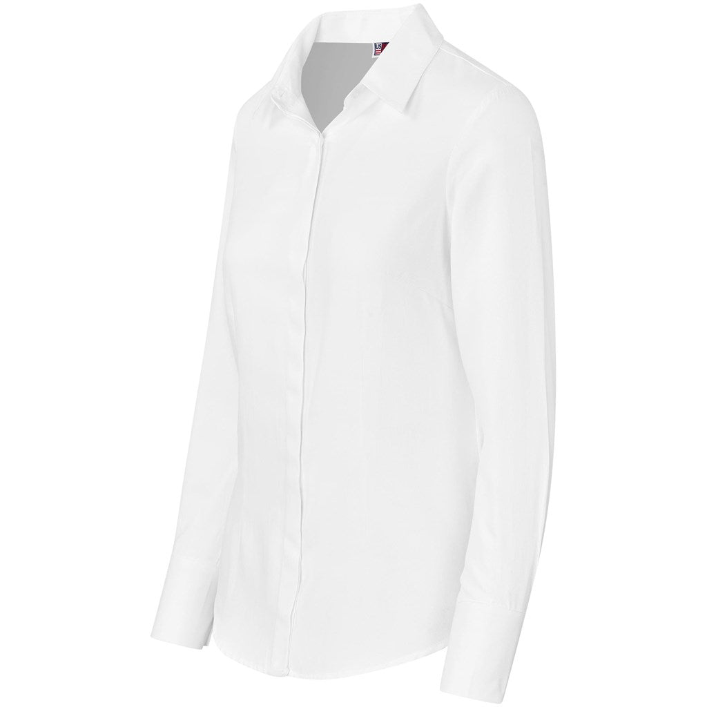 Ladies Long Sleeve Wallstreet Shirt - White | Lounge Shirts | Corporate clothing | Gift Wrap Shop